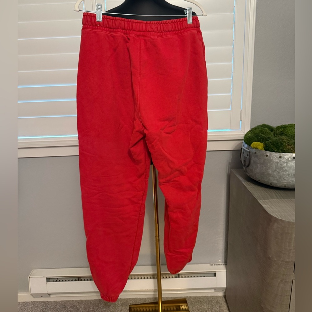 Jordan Bright Red Drawstring Sweatpants - Picture 2 of 3